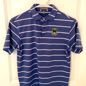 Peter Millar Summer Comfort Kids Golf Shirt 9-10 M. Pine Valley GC Logo